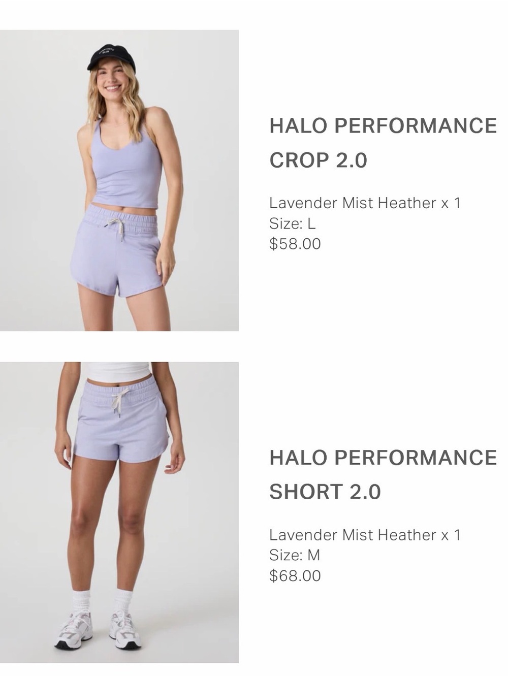 Halo Performance Set 2.0 - Lavender Mist Heather